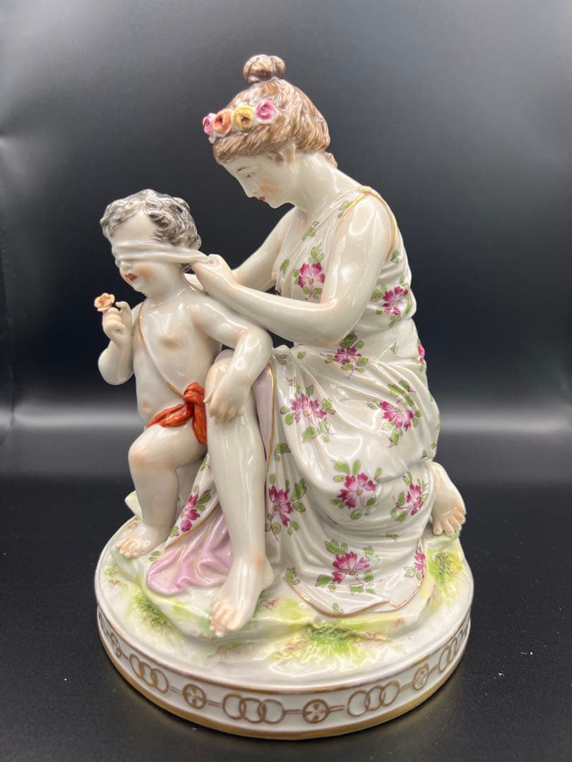 母子像 陶磁器 フィギュア