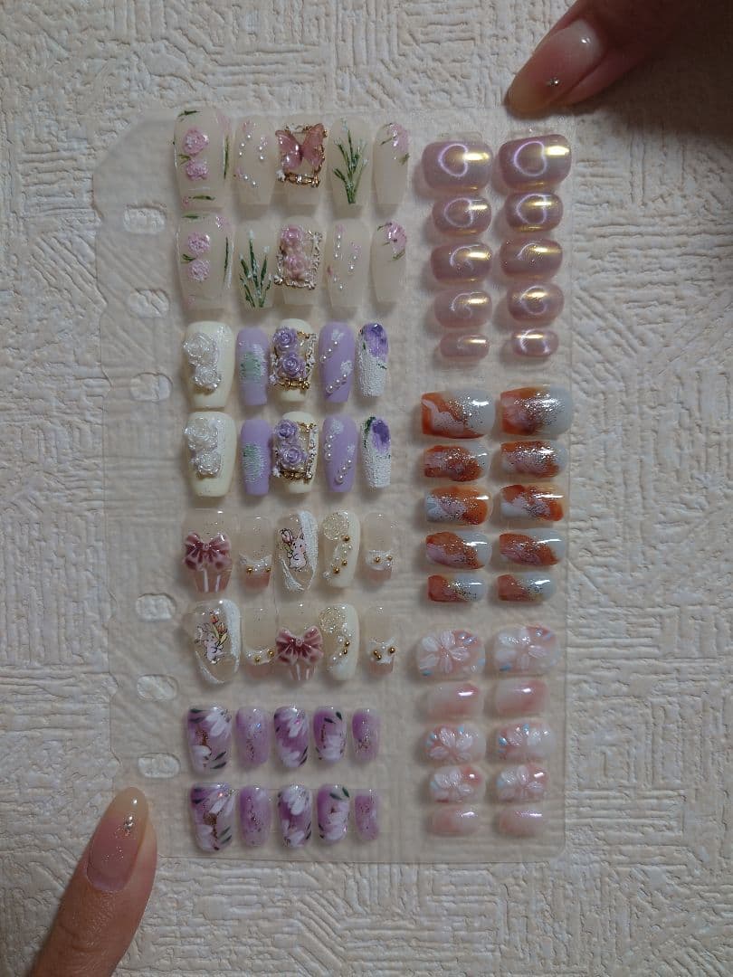 ⑩つけ爪 7枚セット デザイン豊富 バラ売り、まとめ売り可 ドリーミーネイルセット | 株式会社ハック