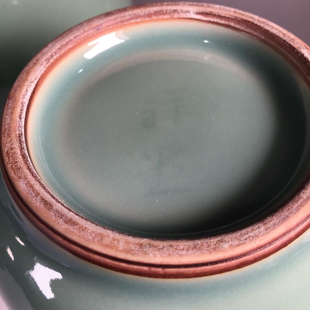 M146 皆具 『平安祥堂造』『飛青磁』『水指 建水 蓋置 杓立』 共箱