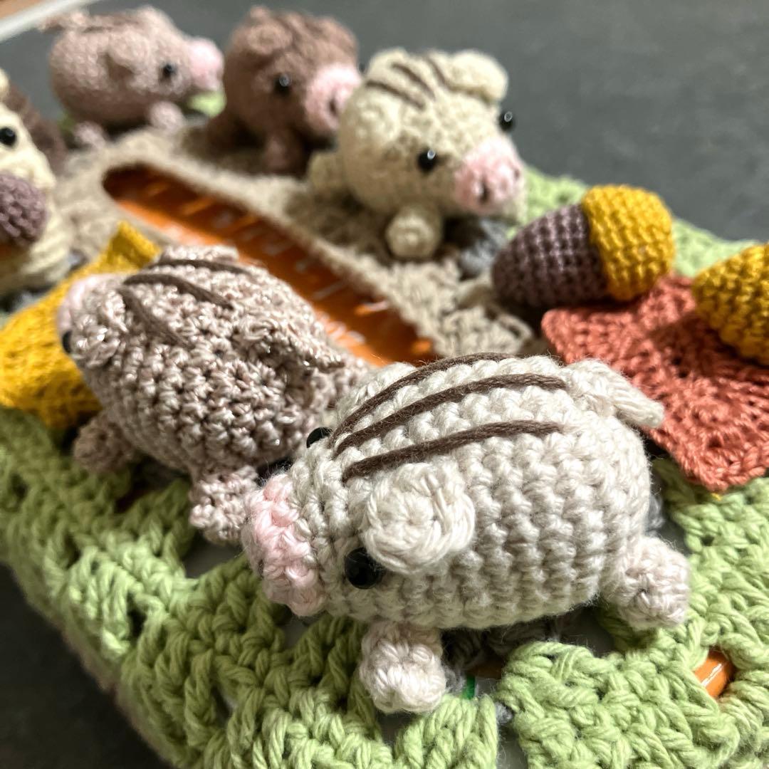 ハンドメイド☆ボックスティッシュカバー☆ティッシュケース☆編み