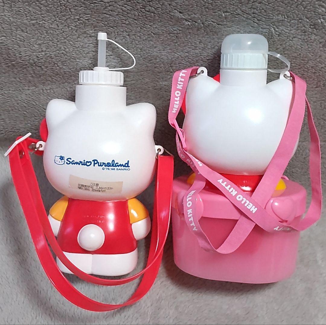 キティ『水筒と弁当箱が一体型のランチセット』と『水筒』の2点セット