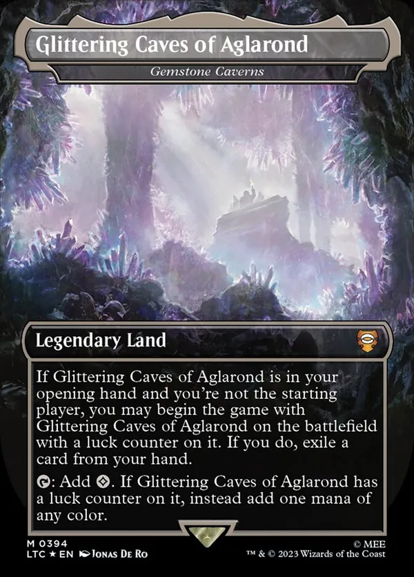 Gemstone Caverns (0151) (Borderless) (Galaxy Foil) • Edge of