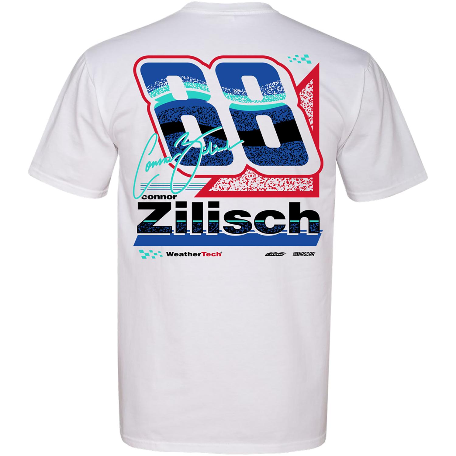 Connor Zilisch #88 White WeatherTech T-shirt | Shop JR Nation Store