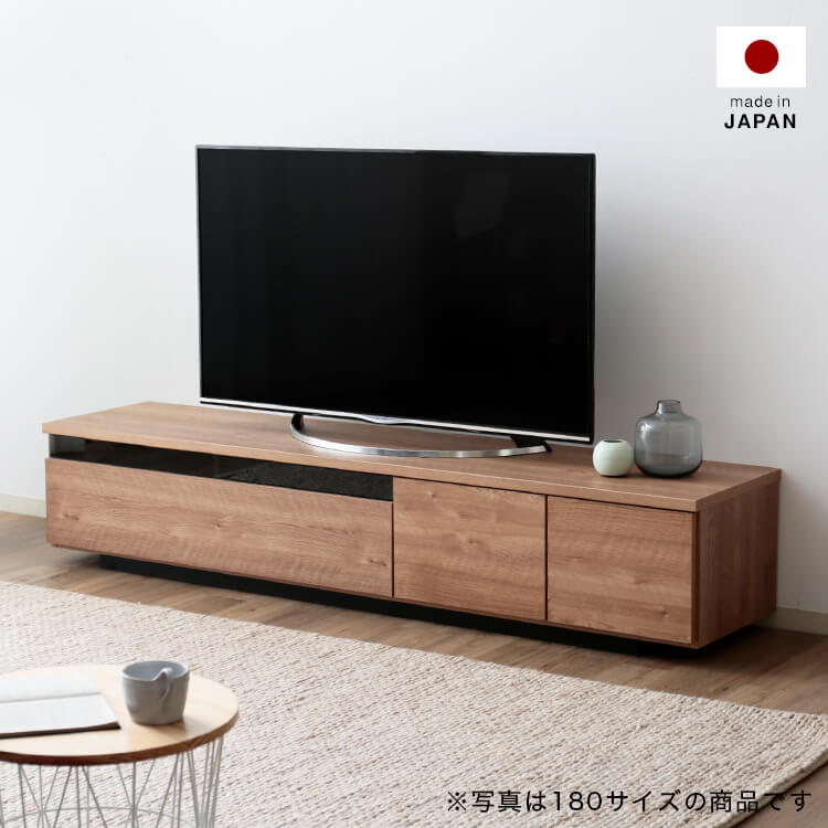 50型対応のローテレビ台 完成品でお届け(シャビーナチュラル/ダーク