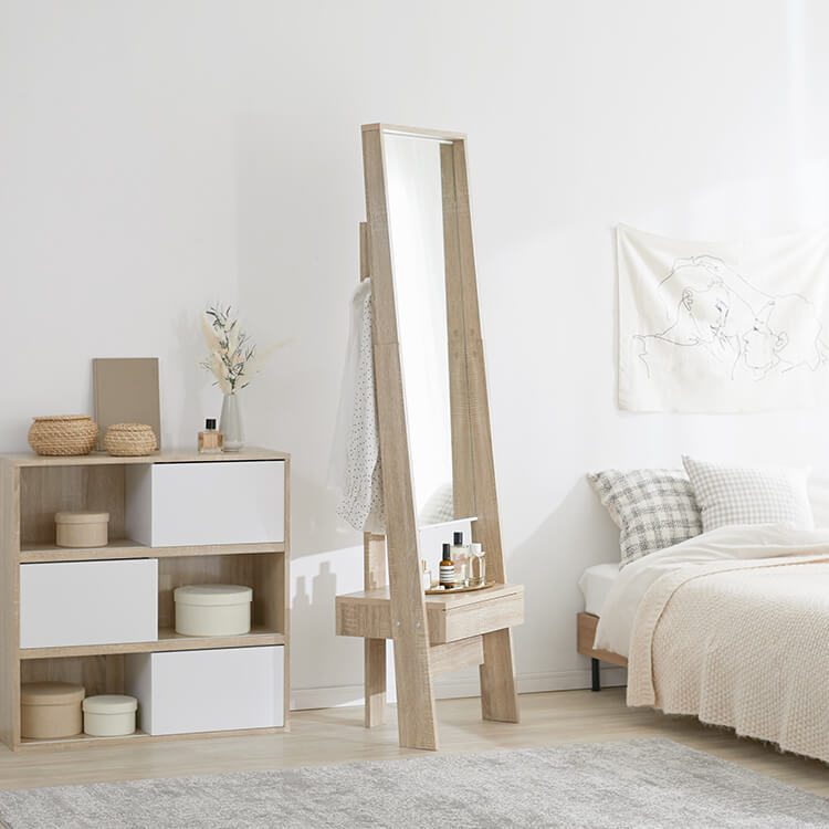 姿見ドレッサー ハンガーラック コンパクト [幅49] | 【公式】LOWYA