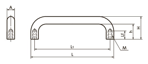 TG-66｜ステンレス取っ手 M M4｜NBK【鍋屋バイテック会社】