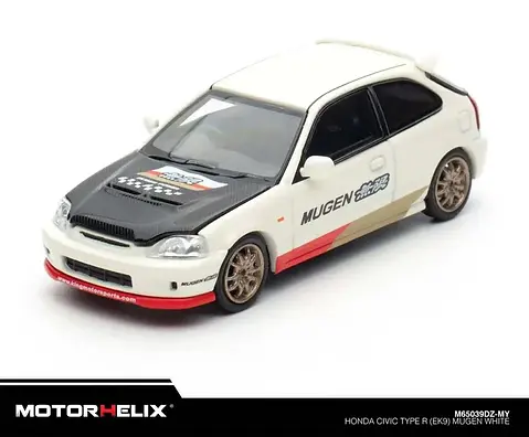HONDA CIVIC TYPE R EK9 MUGEN HOOD COMES OFF TMCS 1/64 DIECAST BY