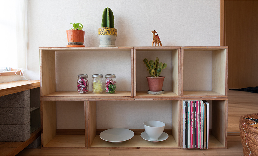 DIY事例】初心者におすすめ♪簡単＆おしゃれなボックスシェルフ | sumica
