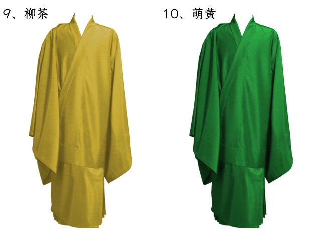 色衣（素絹）化繊製 各色 僧綱板付 冬用・夏用／お仏具・法衣袈裟の