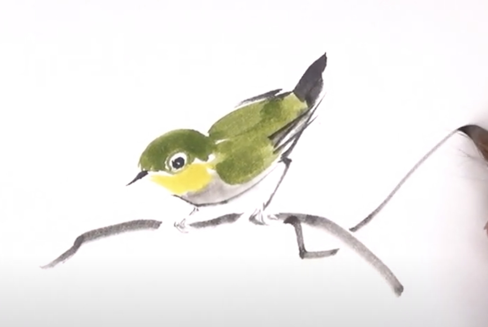 水墨画の動物】初心者が簡単に鳥を描く方法｜動画を使って解説 – BeBe