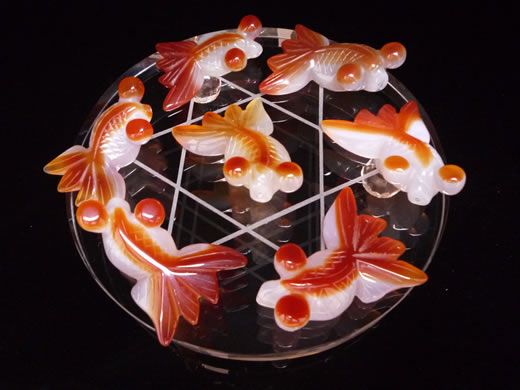 03-0008 メノウ 金魚（大）1,500円 | WORLD ONE オンラインショップ