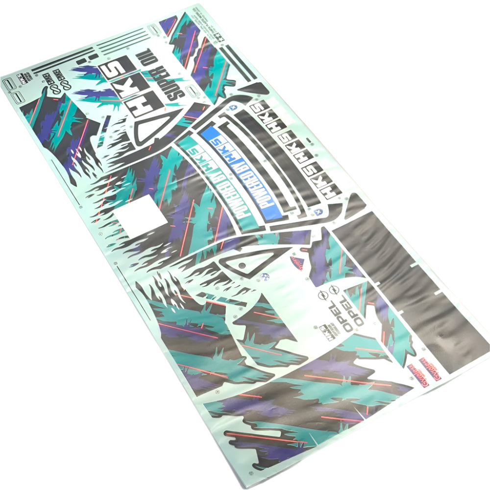 1-10 Livery: Powered By HKS OIL SLICK Decal Sticker Sheet [Tamiya